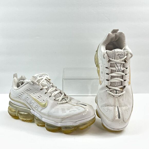 Nike Air Vapormax 360 Shoes Mens 8.5 White Metallic CK9671-100 Running Sneakers main image 11